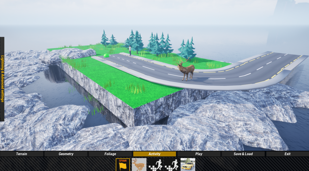 Example of work from trafficsim